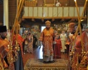 Епископ Боярский Феодосий совершил богослужение в храме свт.Иоасафа Белгородского