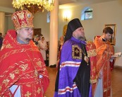 Епископ Васильковский Николай совершил богослужения малого престольного праздника в храме Иоасафа Белгородского