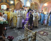 Епископ Боярский Феодосий возглавил богослужение престольного праздника в храме святителя Луки Крымского