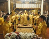 Епископ Боярский Феодосий совершил всенощное бдение в храме в честь святителя Иоасафа Белгородского